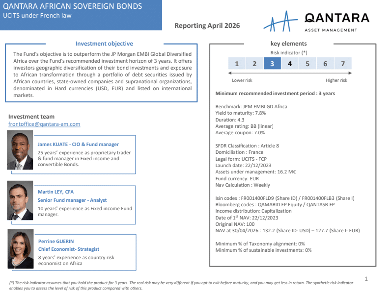 qantara african sovereign bonds reporting avril 2026 lsfacility