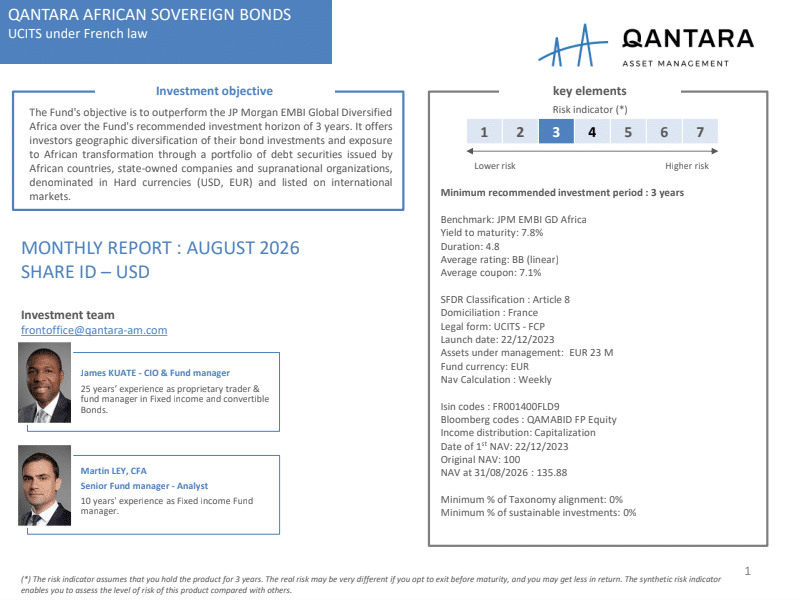 qantara african sovereign bonds report august 2026